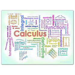 Calculus Word Cloud Classroom Poster